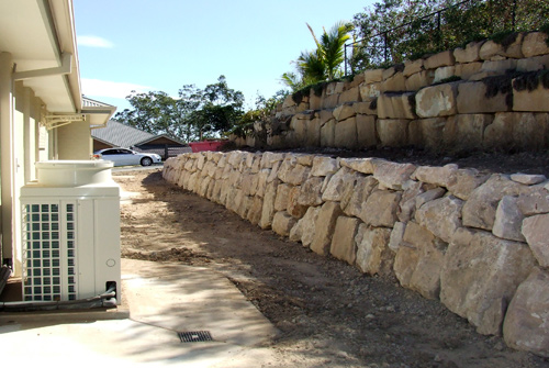 B-Grade Sandstone Retaining Wall Brisbane